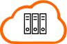 Desenho de uma nuvem com icone de fechamento